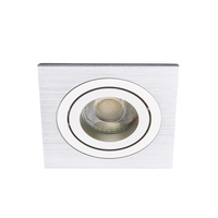 Faina Adjustable Square Recessed Downlight,  Silver