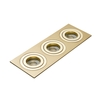 Faina Adjustable Triple Squared Recessed Downlight,  Brass