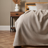 Faux Fur Throw with Velvet Backing,  Natural