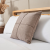 Faux Suede Cross Cushion,  Brown