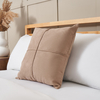 Faux Suede Cross Cushion,  Pebble