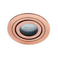 Fion Circular IP65 Tiltable Downlight,  Brushed Copper