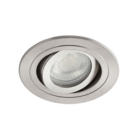 Fion Circular IP65 Tiltable Downlight,  Satin Chrome