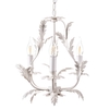 Flo 3 Light Chandelier,  Satin Ivory
