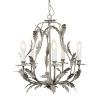 Flo 5 Light Chandelier,  Grey