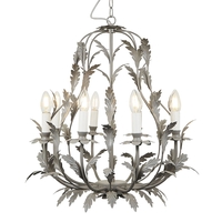Flo 8 Light Chandelier,  Grey