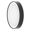 Flotta Small Outdoor LED Round Flush Wall Light,  Black