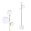 Forella Floor Lamp,  Satin Brass