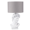 Frank Bust Table Lamp,  White