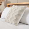 Geo Wave Design Cushion,  Cream