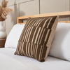 Geo Woven Jacquard Cushion,  Brown
