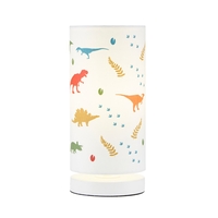 Glow Dinosaur Glow In The Dark Table Lamp,  White