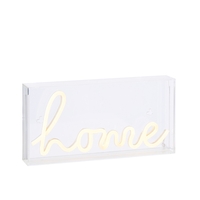 Glow LED Home Acrylic Neon Style Light Box,  White