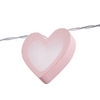 Glow LED Love Heart Wood String Lights,  Pink