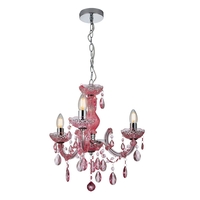 Glow Marie Funky Chandelier,  Pink
