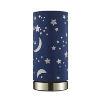 Glow Moon and Stars Table Lamp,  Navy