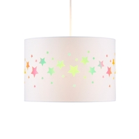 Glow Stars Iridescent Easy Fit Shade,  White