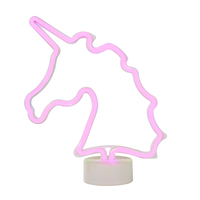Glow Unicorn Neon Table Lamp,  Pink