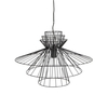 Grace Large Wire Frame Ceiling Pendant,  Black