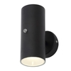 Grant Outdoor Up & Down LED Wall Light with Photocell,  Black