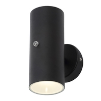 Grant Outdoor Up & Down LED Wall Light with Photocell,  Black