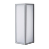 Greyson Opal Glass Panel Outdoor Wall Light,  Silver