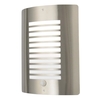 Hale Panel Slatted Wall Lantern With PIR,  Stainless Steel
