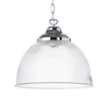 Hallie Glass Ceiling Pendant Light,  Chrome