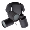 Hector Bathroom Ceiling Spotlight Plate,  Matte Black
