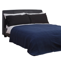 Herringbone Bedspread,  Navy