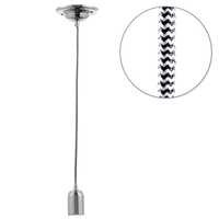 Herringbone Twisted Cable Kit,  Polished Nickel
