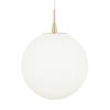 Hol Opal Glass Sphere Ceiling Pendant,  Satin Brass