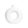 Holey Ceramic Vase,  White