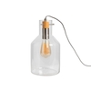 Holly Clear Glass Table Lamp,  Chrome