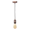 Industrial Style Black Cable Ceiling Pendant,  Antique Copper