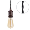 Industrial Style Champagne Cable Ceiling Pendant,  Bronze