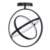 Ingel Rings Orbital LED Flush Ceiling Light,  Satin Black