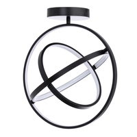 Ingel Rings Orbital LED Flush Ceiling Light,  Satin Black