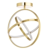 Ingel Rings Orbital LED Flush Ceiling Light,  Satin Brass