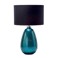 Irina Table Lamp,  Teal