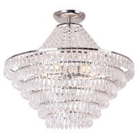 Ivy Flush Ceiling Light,  Chrome