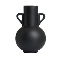 Jug Ceramic Vase,  Black