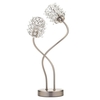 Julianne Crystal Cylinder Table Lamp,  Satin Nickel