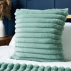 Jumbo Cord Cushion with Plain Velvet Backing,  Silt Green