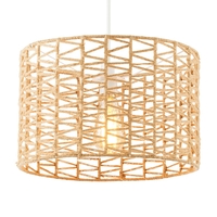 Jute Cylinder Easyfit Shade,  Natural