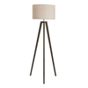 Keeley Wooden Tripod Floor Lamp,  Dark Walnut