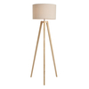 Keeley Wooden Tripod Floor Lamp,  Oak