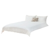 King Stonewashed Cotton Bedding Set,  White