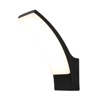 Klaus Outdoor Curved LED Wall Light,  Black