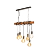 Kya Wooden Bar Ceiling Pendant,  Natural